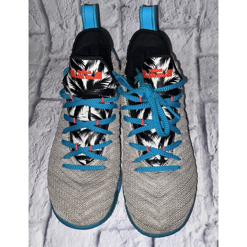 Nike Lebron XVI 16 GS South Beach Light Bone Tour Yellow AQ2465-076‎ Size 6.5Y - Picture 3 of 10